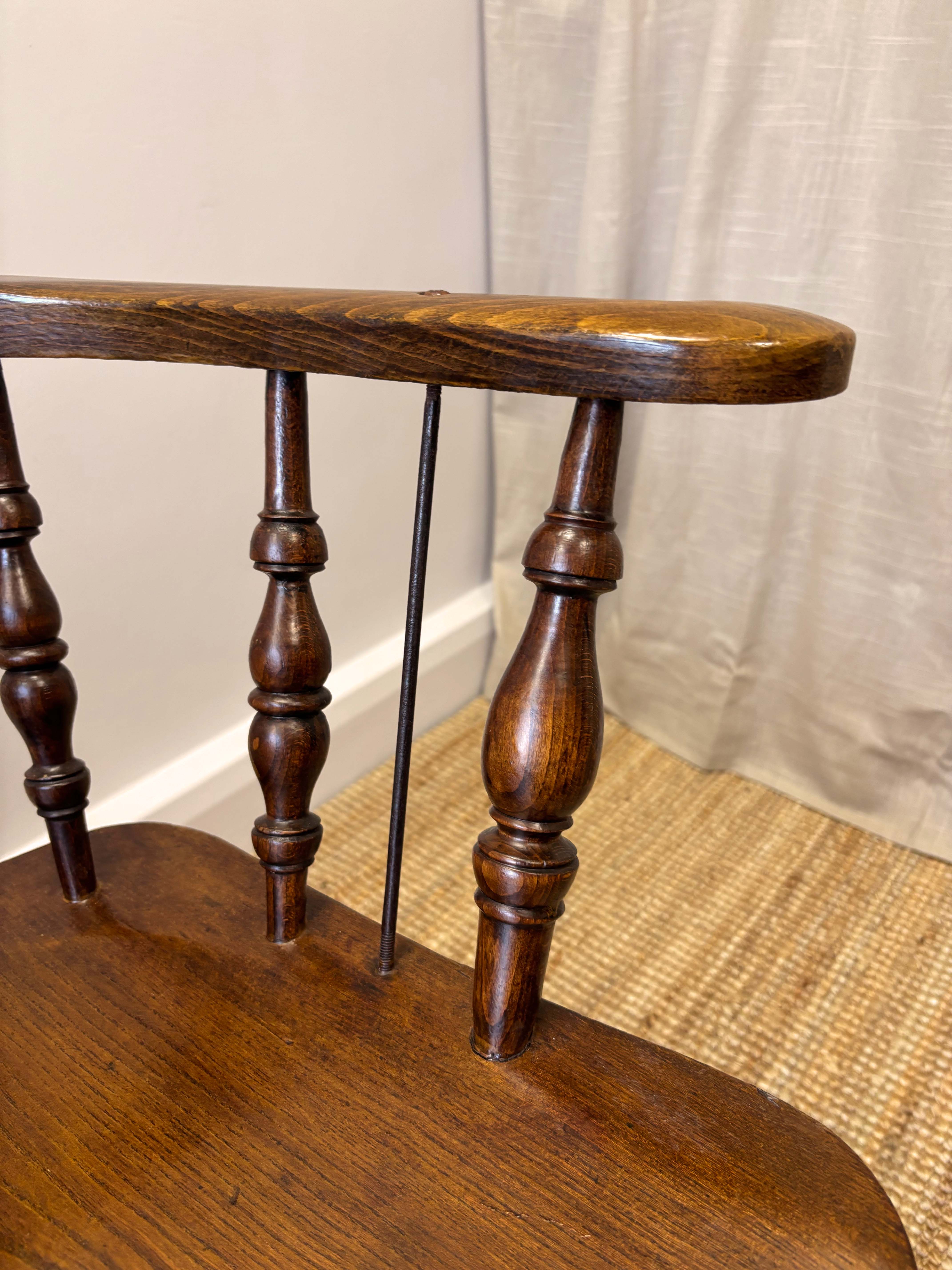 19th Century Ash and Elm Captain’s Armchair